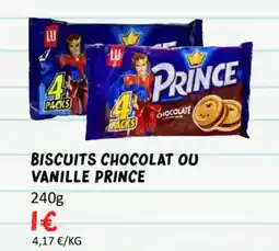 Hmarket Biscuits chocolat ou vanille prince offre