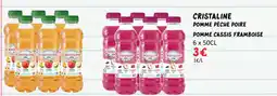 Hmarket Cristaline pomme pêche poire pomme cassis framboise 6 x 50cl offre
