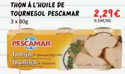 Hmarket Thon à l'huile de tournesol pescamar offre