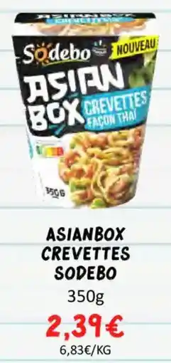 Hmarket Asianbox crevettes sodebo offre