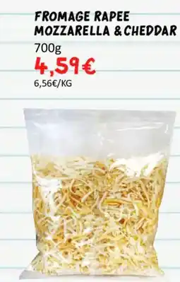 Hmarket Fromage rapee mozzarella & cheddar offre
