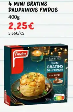 Hmarket 4 mini gratins dauphinois findus offre
