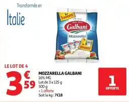 Auchan Supermarché GALBANI Mozzarella offre