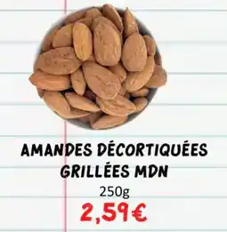 Hmarket Amandes décortiquées grillées mdn offre