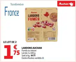 Auchan Supermarché AUCHAN Lardons offre