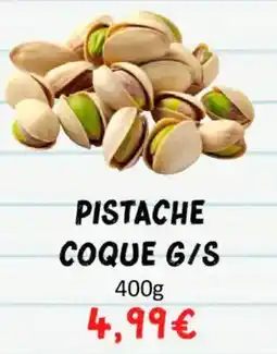 Hmarket Pistache coque g/s offre