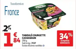 Auchan Supermarché CASSEGRAIN Taboulé courgette offre