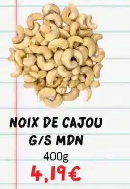 Hmarket Noix de cajou g/s mdn offre