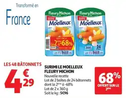 Auchan Supermarché FLEURY MICHON Surimi le moelleux offre