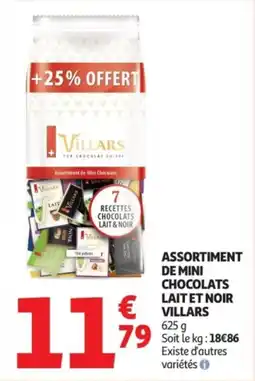 Auchan Supermarché VILLARS Assortiment de mini chocolats lait et noir offre