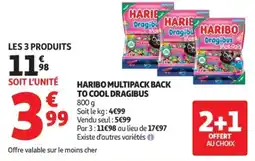 Auchan Supermarché HARIBO Multipack back to cool dragibus offre
