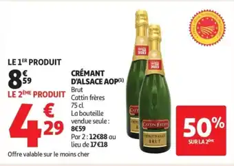 Auchan Supermarché Crémant d'alsace aop offre