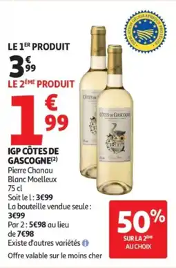 Auchan Supermarché Igp côtes de gascogne offre