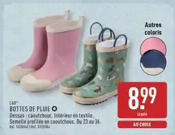 ALDI BOTTES DE PLUIE offre