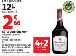 Auchan Supermarché Côtes du rhône aop offre