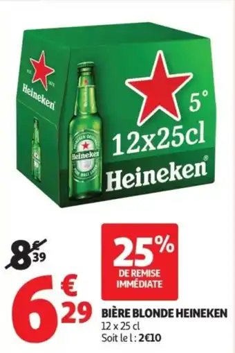 Auchan Supermarché HEINEKEN Biere blonde offre