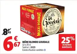 Auchan Supermarché LA GOUDALE Bière blonde offre