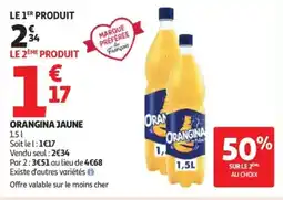 Auchan Supermarché ORANGINA Jaune offre
