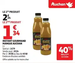 Auchan Supermarché AUCHAN Instant gourmand mangue offre