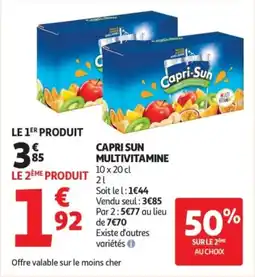 Auchan Supermarché CAPRI SUN Multivitamine offre