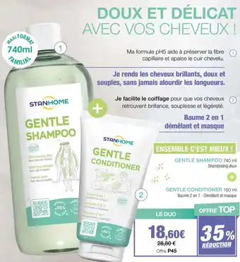 Stanhome Gentle shampoo + gentle conditioner offre