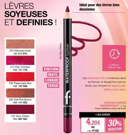 Stanhome Crayon lèvres waterproof offre