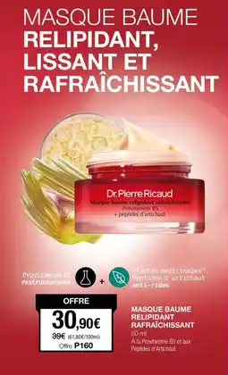 Stanhome Masque baume relipidant rafraîchissant offre