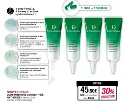 Stanhome Cure intensive concentrée anti-rides 4 tubes x 10 ml concentré en acides hyaluroniques offre