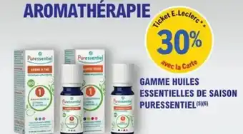 E.Leclerc Parapharmacie Gamme huiles essentielles de saison puressentiel offre