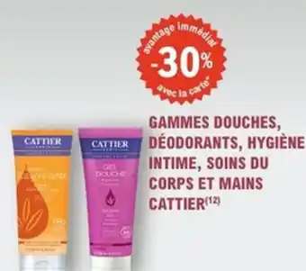 E.Leclerc Parapharmacie Gammes douches,déodorants, hygiène intime, soins du corps et mains cattier offre