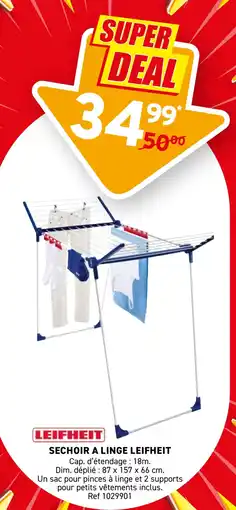 Trafic Sechoir a linge leifheit offre