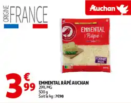 Auchan AUCHAN Emmental rapé offre