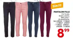 Trafic Pantalon fille offre