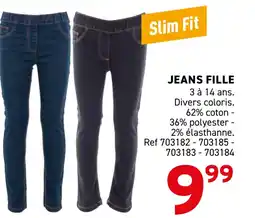 Trafic JEANS FILLE offre