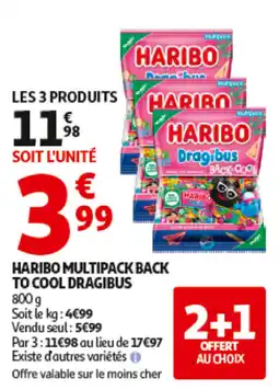 Auchan HARIBO Multipack back to cool dragibus offre