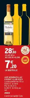 Intermarché AOP MONBAZILLAC EXPERT CLUB HVE3 offre