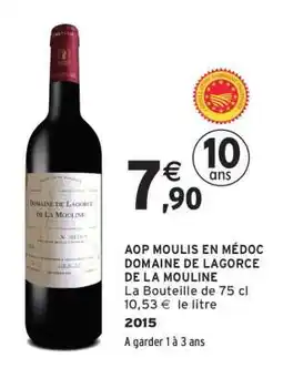 Intermarché AOP MOULIS EN MÉDOC DOMAINE DE LAGORCE DE LA MOULINE offre