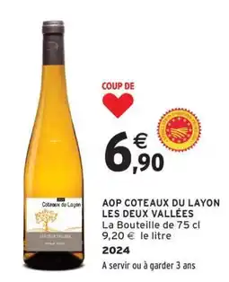 Intermarché AOP COTEAUX DU LAYON LES DEUX VALLÉES offre