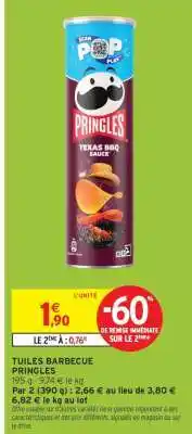 Intermarché TUILES BARBECUE PRINGLES offre
