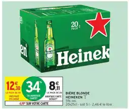 Intermarché Bière Blonde Heineken offre