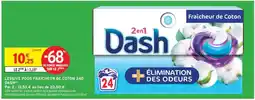 Intermarché LESSIVE PODS FRAICHEUR DE COTON 24D DASH offre