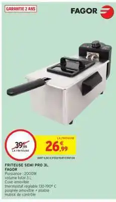 Intermarché Friteuse Semi Pro 3L offre