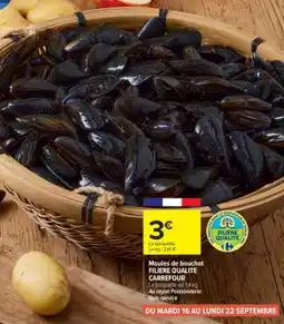 Carrefour MOULES DE BOUCHOT offre