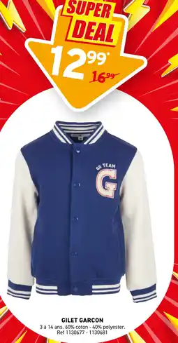 Trafic Gilet garcon offre