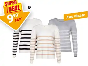 Trafic Pull col rond femme offre