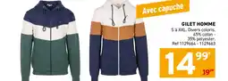 Trafic Gilet homme offre