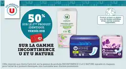 Bi1 Sur la gamme incontinence u et u nature offre