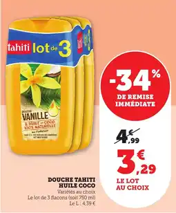 Bi1 TAHITI Douce huile coco offre