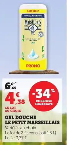 Bi1 LE PETIT MARSEILLAIS Gel douche offre