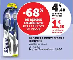 Bi1 SIGNAL Brosses a dents duopack offre